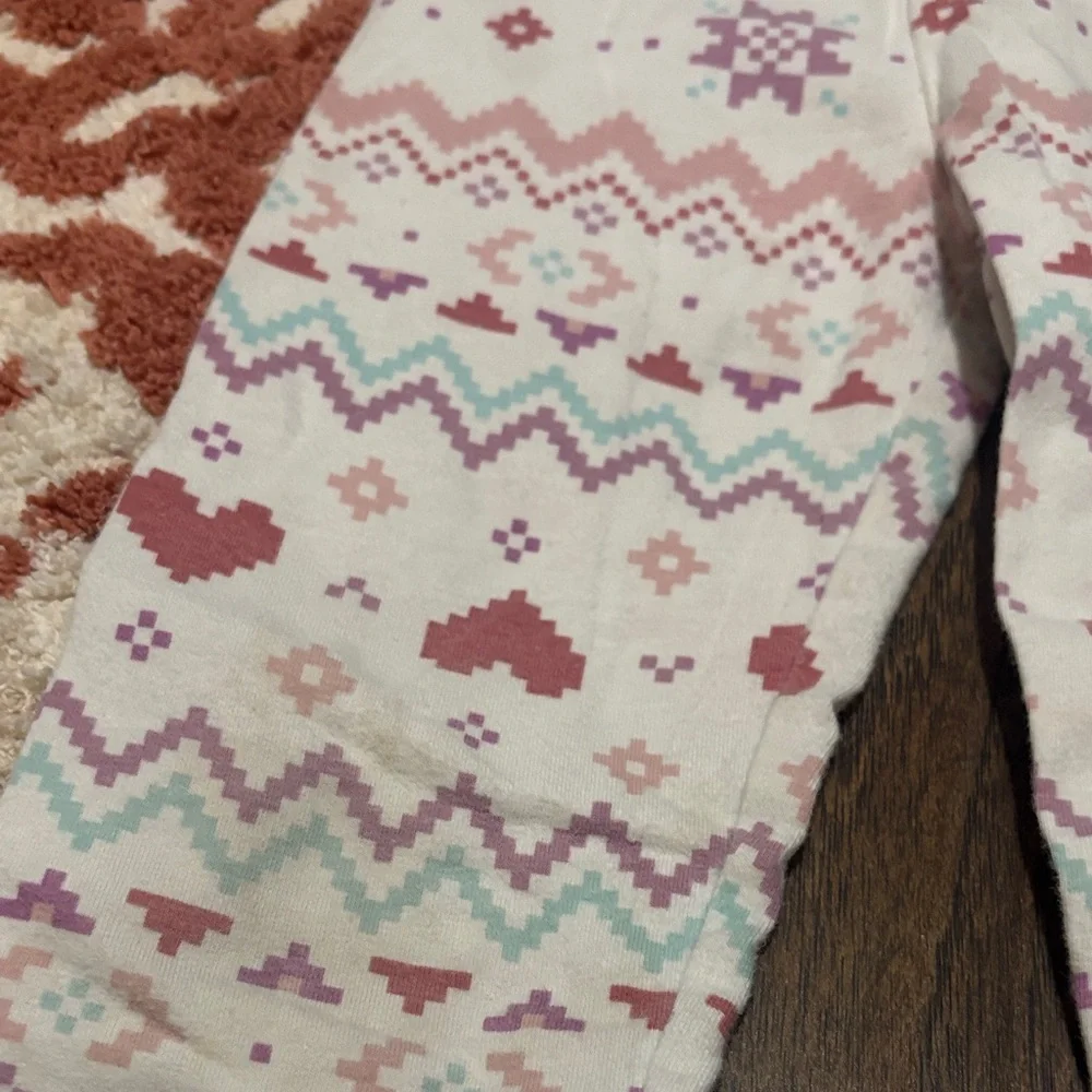 The Children's Place Pink and Green Patterned Leggings